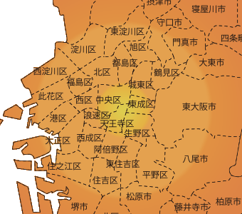 【大阪市】対応エリア