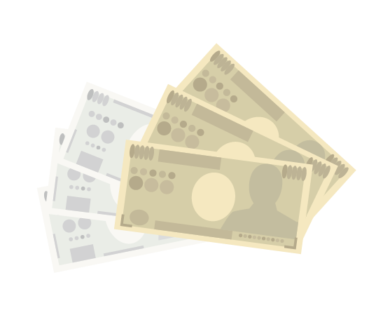 現金でのお支払い
