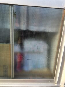 【可児市帷子】すりガラス修理
