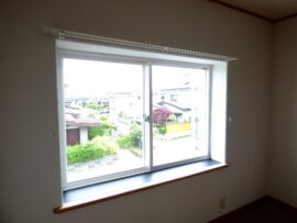 【合志市須屋】一般的な窓ガラス修理