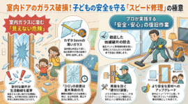 【東京都杉並区】透明ガラス修理