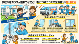 【埼玉県川口市】透明ガラス修理