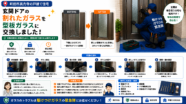 【東京都町田市】すりガラス修理