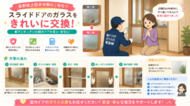 【長野県上田市】すりガラス修理