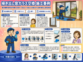 【東京都町田市】透明ガラス修理