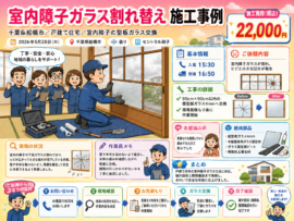 【千葉県船橋市】すりガラス修理