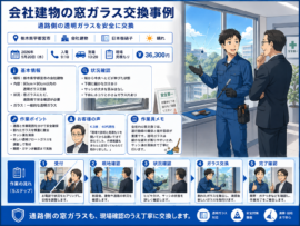 【栃木県宇都宮市】透明ガラス修理