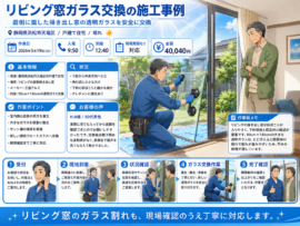 【静岡県浜松市】透明ガラス修理